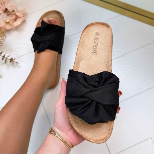 *SALE* WAVE SLIPPER LS-052 BLACK