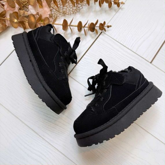 **KIDS** FAKE FUR SNEAKER 20404 BLACK