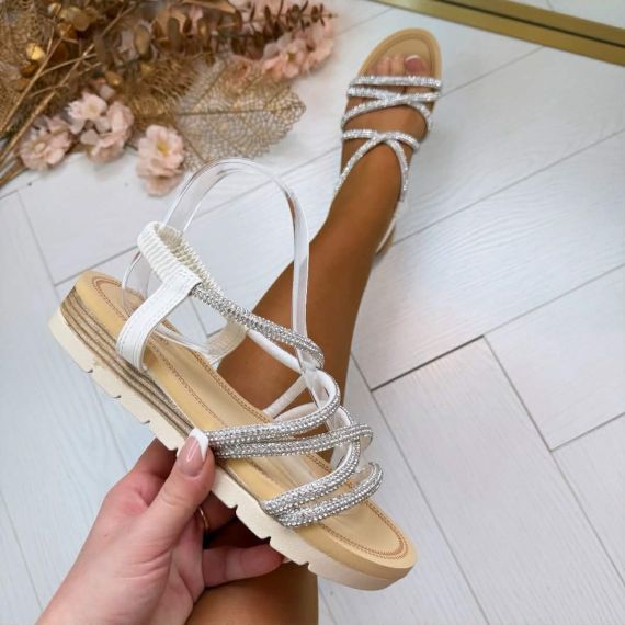 GLAMOUR SANDAAL AM318 WHITE