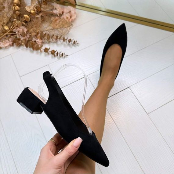 SUEDINE HAKJE AQ215 BLACK