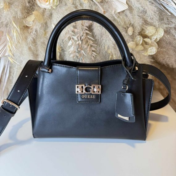 GUESS JANE SATCHEL BAG VG989105 BLA BLACK