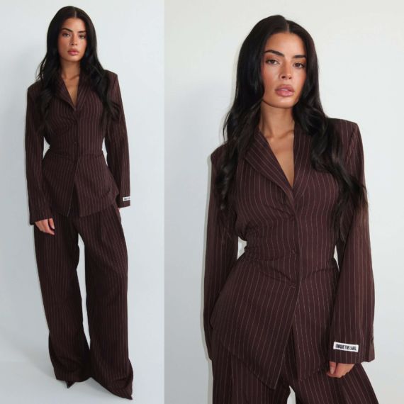 UNIQUE THE LABEL ROSIE BLOUSE PS CHOCOLATE