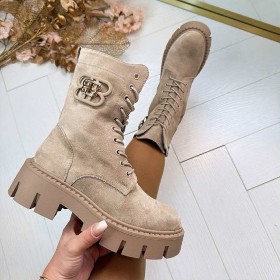 BRIGITTE BOOT DES833 KHAKI/SUE**