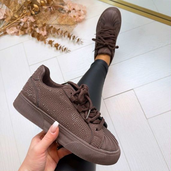 SPARKLE SNEAKER 9031 BROWN