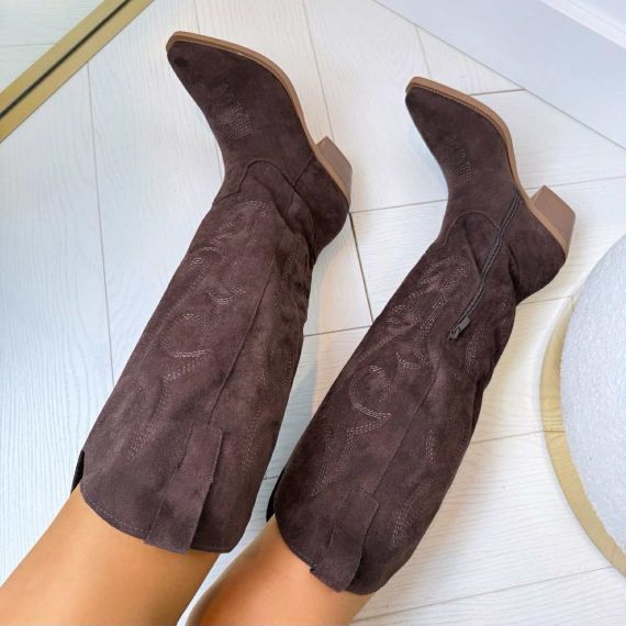 NIKKI COWBOY LAARS 2557A BROWN