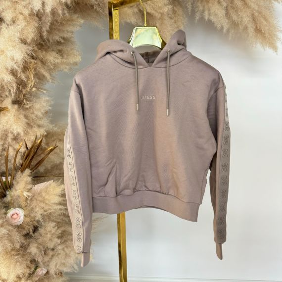 GUESS STACIE HOODED SWEATER V4BQ00KC5O0 WTDG TAUPE