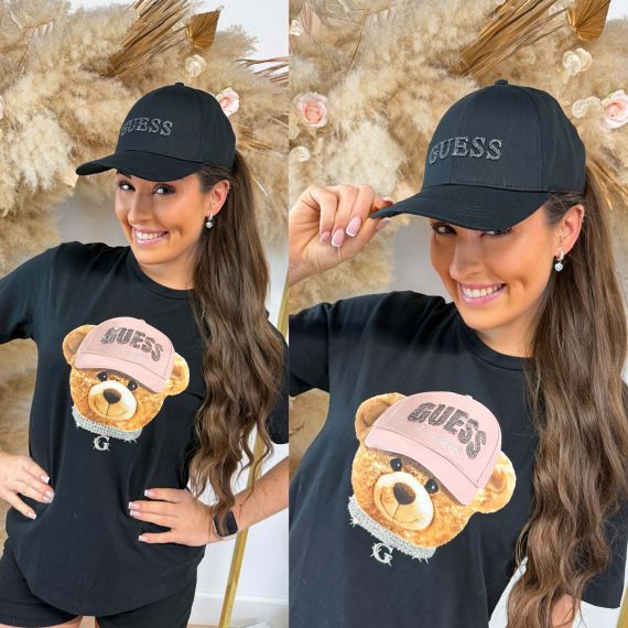 GUESS BASEBALL CAP AW5474COT01 BLACK