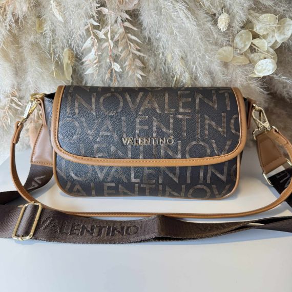 VALENTINO BAGS REGINA FLAP BAG VBS9IS09 MORO/NATURALE
