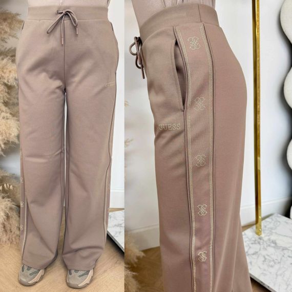 GUESS OCTAVIA WIDE LEG PANTS V5BB12KCX22 G1K8 TAUPE