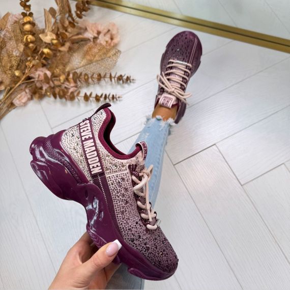 STEVE MADDEN SNEAKER MISTICA 2320 DK CHERRY LACQ