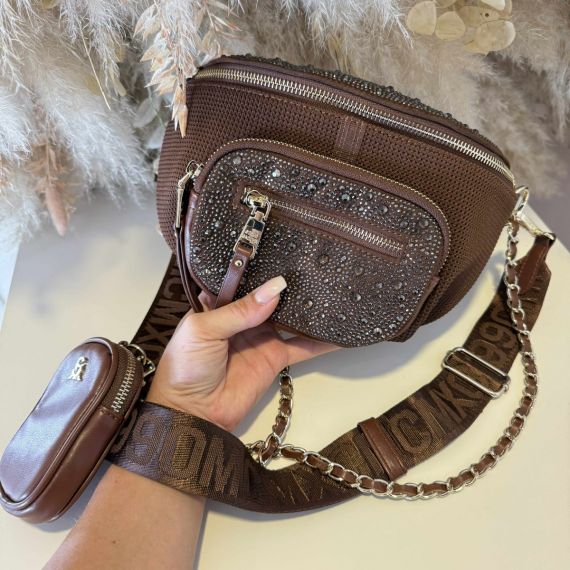 STEVE MADDEN BMAXIMA CROSSBODY BAG 0640 COCOA