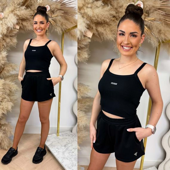 GUESS STELLA RIB TANK TOP V6GP16K3180 JBLK