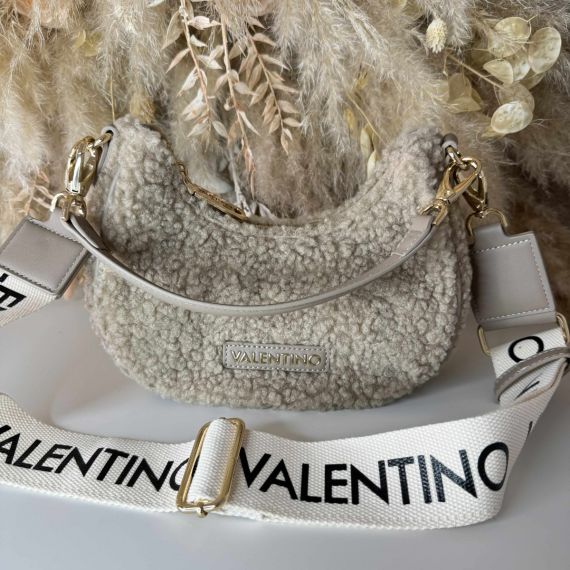 VALENTINO BAGS SPECIAL CAMY HOBO BAG VBS7L302 TAUPE