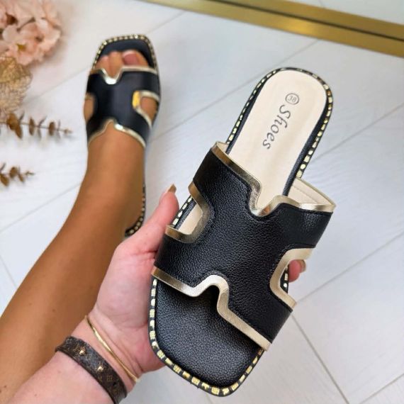 HERMIEN SLIPPER CH031 BLACK