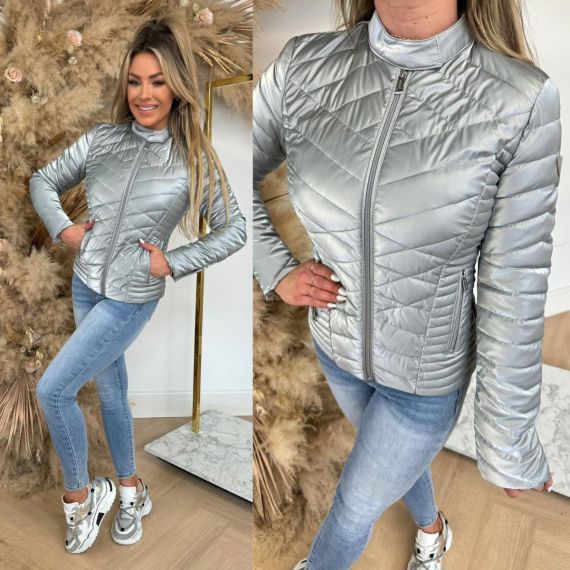 GUESS VONA WATER/WIND PROOF JACKET W4YL06 KCBV0 MTV SILVER