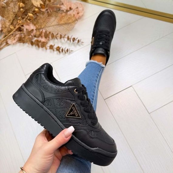GUESS ALLOVER LOGO SNEAKER FLJMI6FAL12 BLKBL