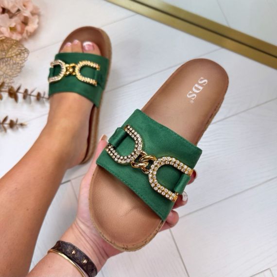 DIVA SLIPPER 9888 GREEN
