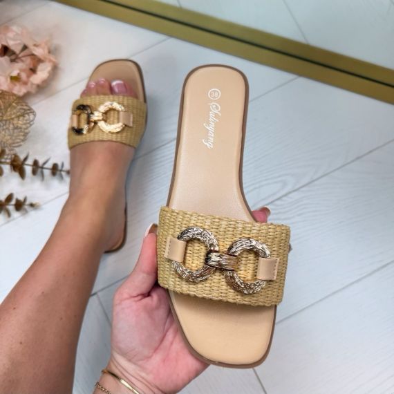 *SALE* LAYLA SLIPPER HY4554 BEIGE