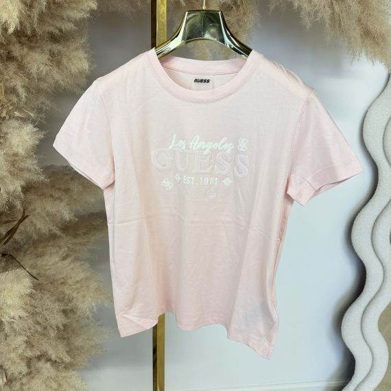 GUESS AGNESS TEE V6GI02K2963 A60W LIGHT PINK