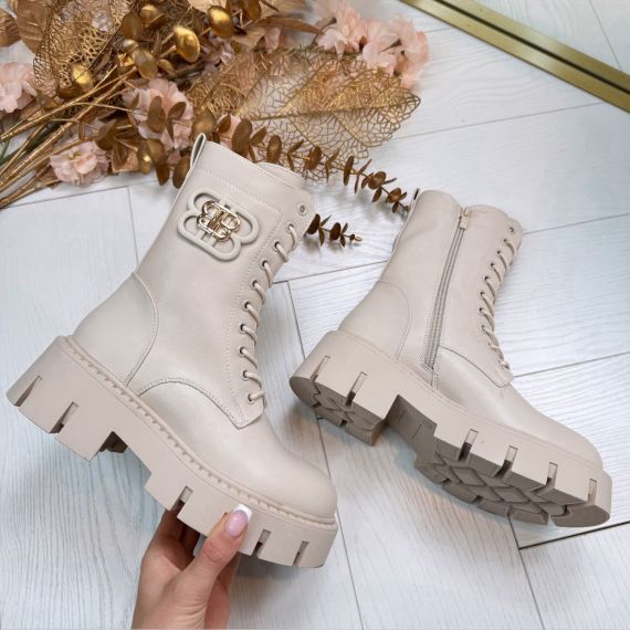 **LAATSTE MAAT 36** BRITNEY VETERBOOT DES833 BEIGE/PU