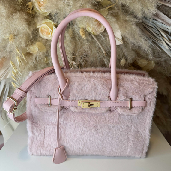 BIRK FURRY BAG D3331 PINK