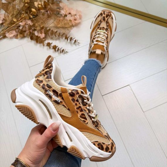 STEVE MADDEN POSSESSION SNEAKER 4652 LEOP/TAN