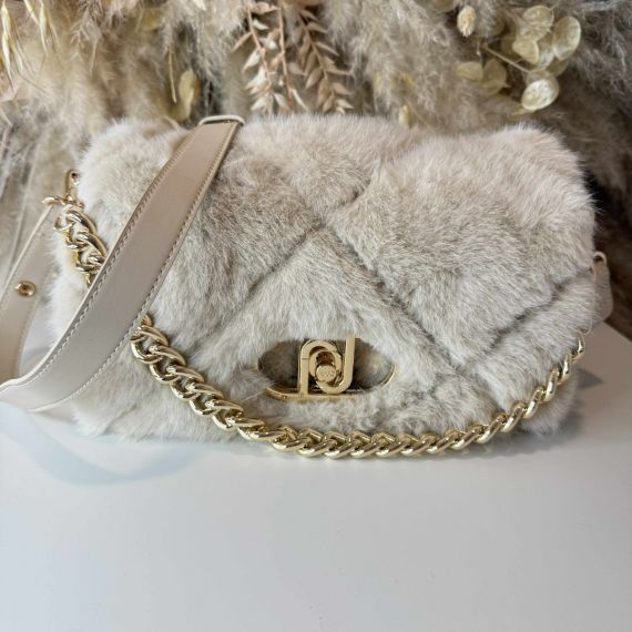 LIU JO LAPUFFY FAKE FUR BAG AF5138 E0305 MARMO