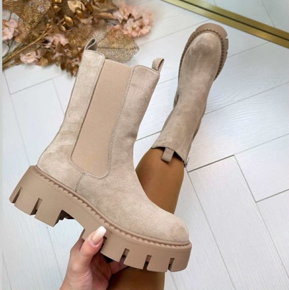 SUEDINE BOOT DES832-1 KHAKI/SUE