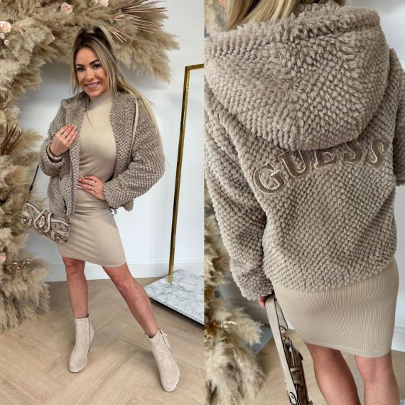 GUESS THEOLINE JACKET W3BL50 WFSD0 G1K8 TAUPE