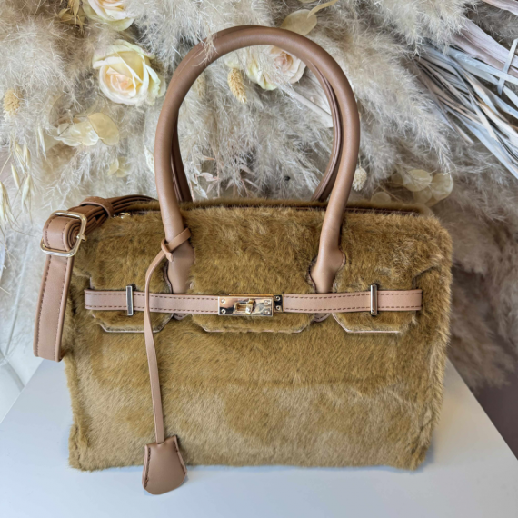 BIRK FURRY BAG D3331 BROWN