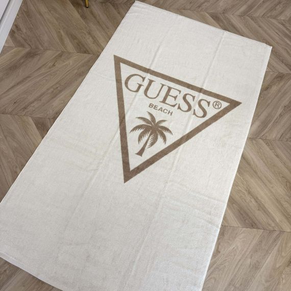 GUESS BEACH JACQ PALM LARGE TOWEL E5GZ14SG00P G012 BEIGE