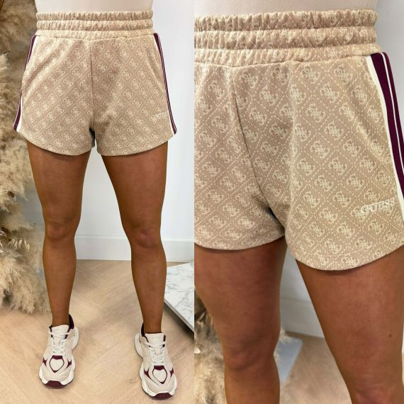 GUESS 4G JACQUARD SHORT V6GD02K2959 FMC3 TAUPE