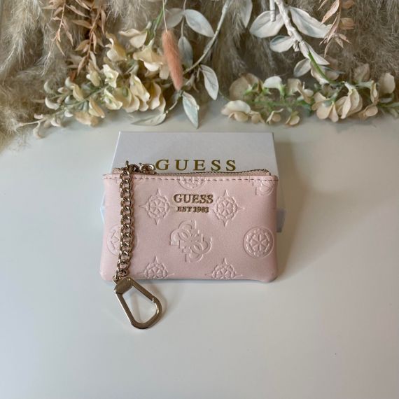 GUESS JENA SLG ZIP POUCH PG922034 PALE PINK