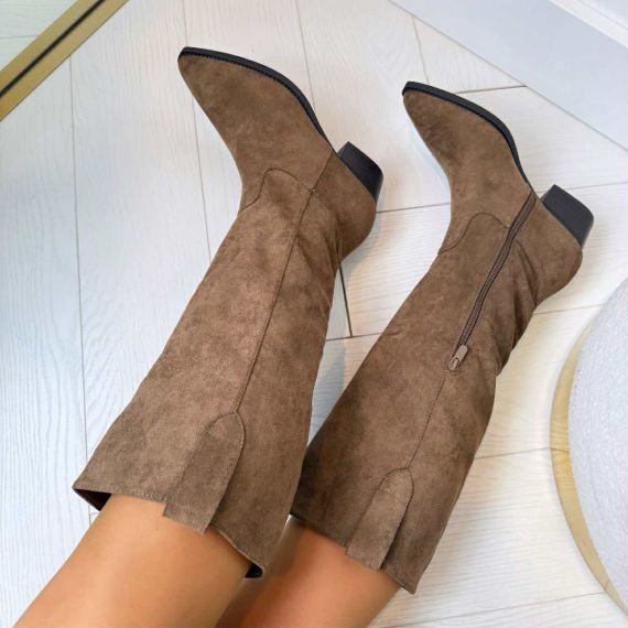 CASUAL SUEDINE LAARS Y2366 L.BROWN