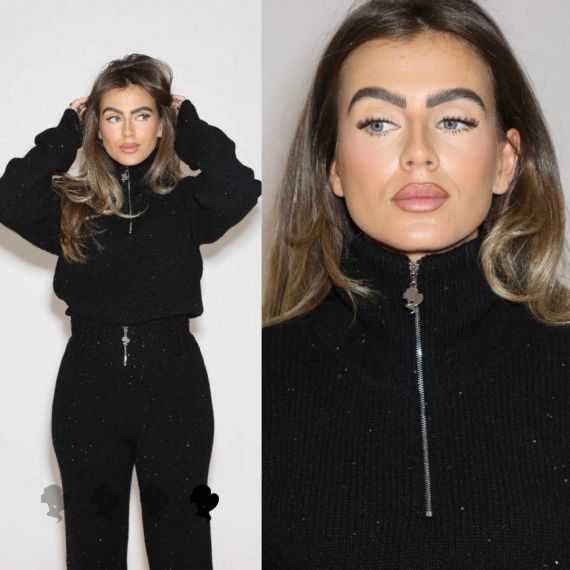 REINDERS PIA PULLY SWEATER SEQUINS W6202 TRUE BLACK