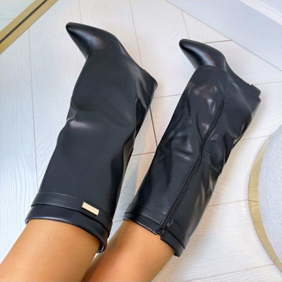 LEATHER LOOK SLEEHAK LAARS 9623A BLACK