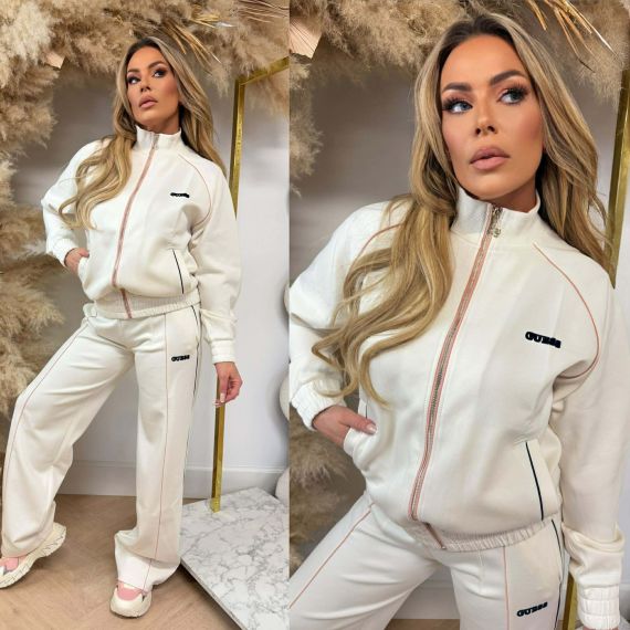 GUESS GEORGIA HIGH VEST V6RQ00KD852 G1O6 OFFWHITE