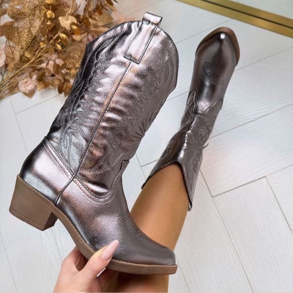 LEATHER LOOK LAARS 301-A32 GUN/PU *WEB ONLY*