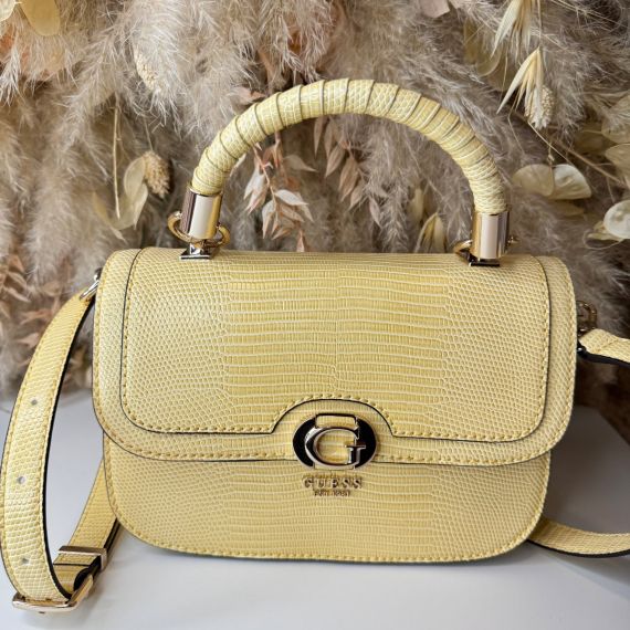 GUESS ORLINA HANDLE FLAP BAG KG953120 CSL YELLOW