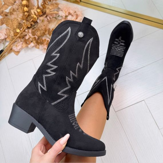 *SALE* ROXY COWBOY LAARS RQ-523 BLACK *WEB ONLY*