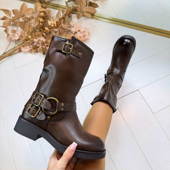 GESPY BOOT DES661 BROWN/PU