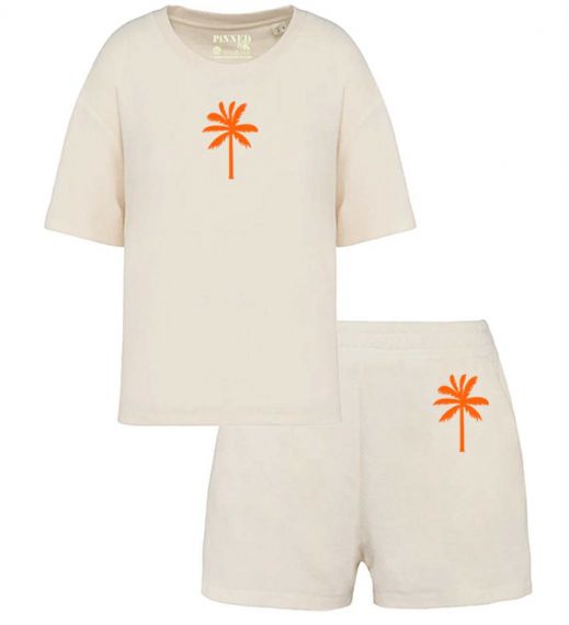PINNED BY K BADSTOF PALMTREE SET OFFWHITE/RED