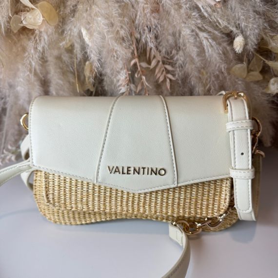 VALENTINO BAGS UNIKA SHOULDER BAG VBS8NP13PA VANIGLIA/NATURALE