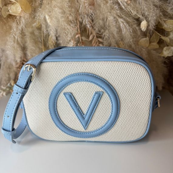 VALENTINO BAGS COVENT CAMERA BAG VBS7QO015CAN NAT/AZZURRO