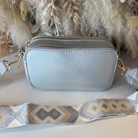 DUBBELE ZIP BAG 3069 L. SILVER