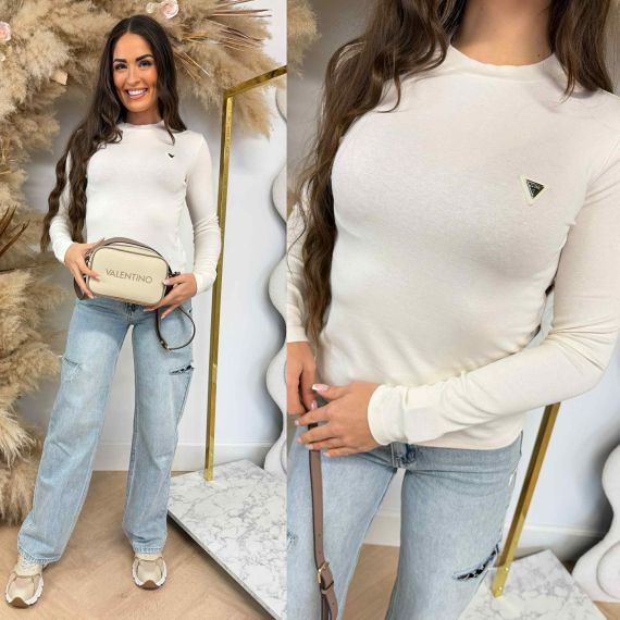 GUESS SONIA LONGSLEEVE V6RI00KD741 G1O6 BEIGE