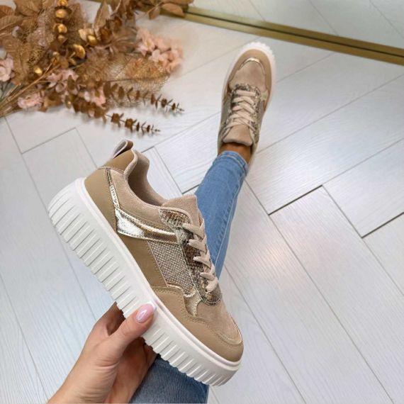 LIZZY SNEAKER 8-213 BEIGE