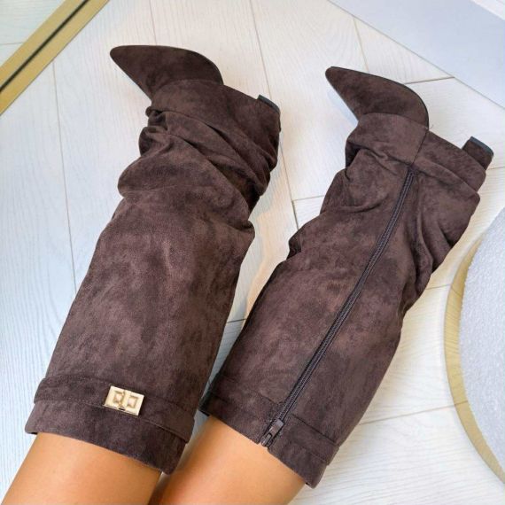 BRITNEY SUEDE LAARS 7665A-*1* BROWN