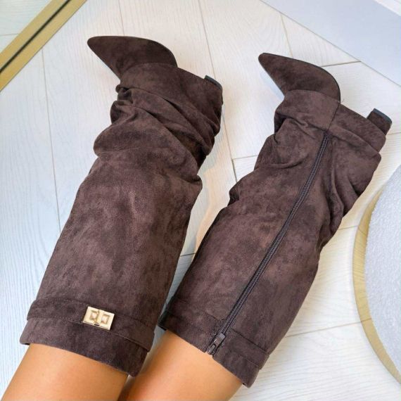 BRITNEY SUEDE LAARS 7665A-*1* BROWN