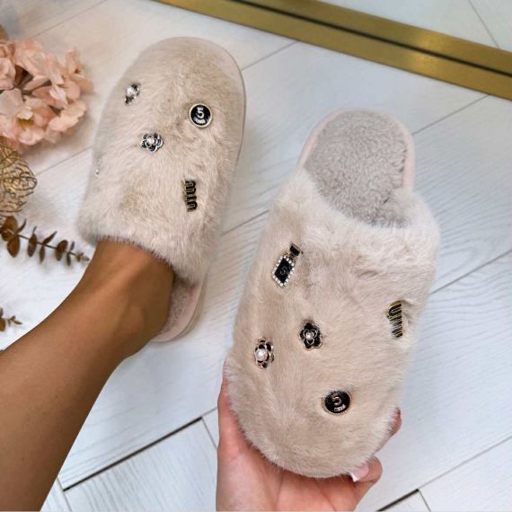 CHANNIE PANTOFFEL 8011-25 BEIGE
